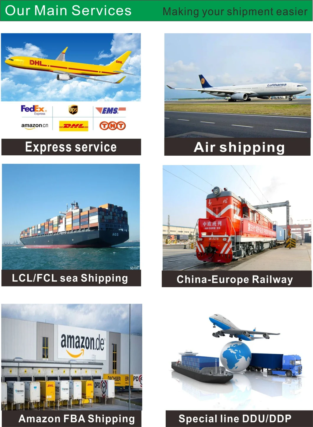 International Sea Shipping From China to Europe Including Customs Clearance Service